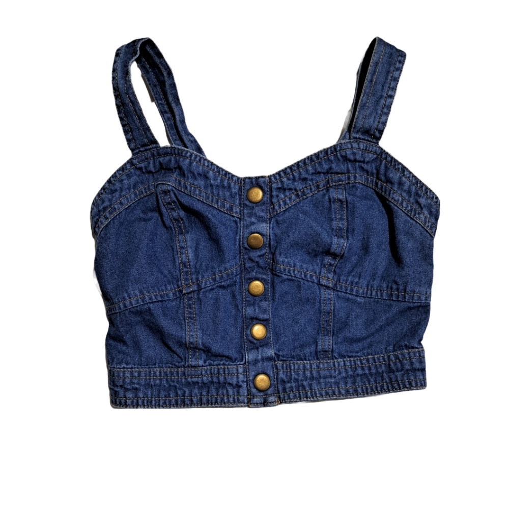 Jean croptop Japna small y2k